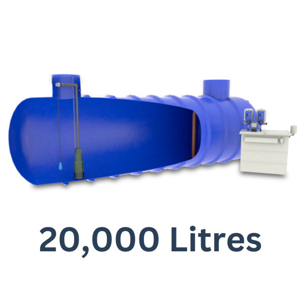 20,000 litre Commercial rainwater harvesting system