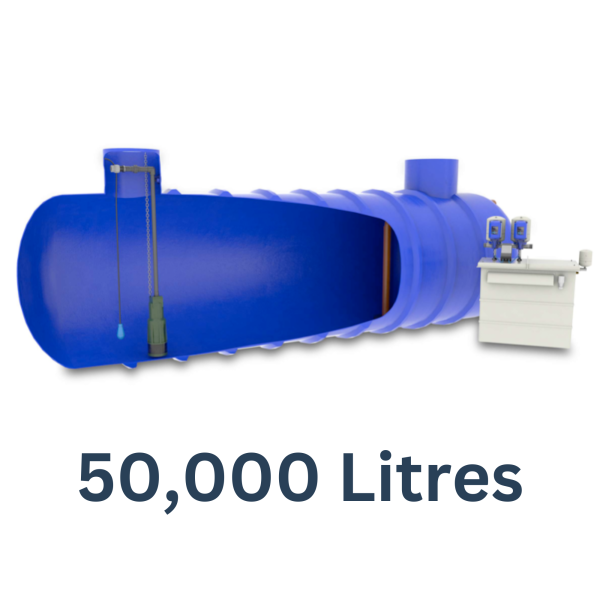 50,000 litre Commercial rainwater harvesting system