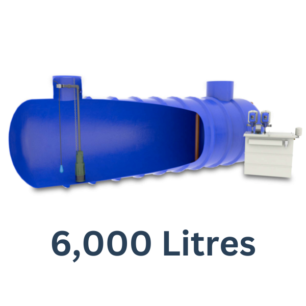 6,000 litre Commercial rainwater harvesting system