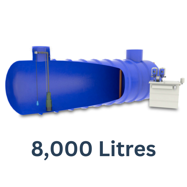 8,000 litre Commercial rainwater harvesting system